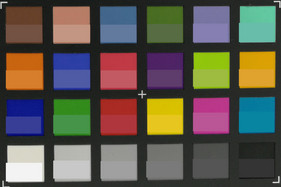 ColorChecker Passport: Target colors are displayed in the lower half of each patch.