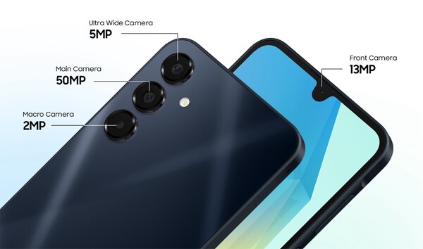 The Galaxy A16 5G has three rear cameras. (Image source: Samsung)