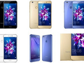 Huawei Honor 8 Lite Android smartphone color options