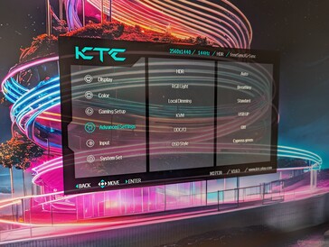 You'll be using the Advanced Settings a lot to get the colors and contrast levels just right