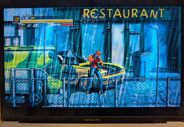 The Takeover, running on a MacBook Pro M1 (8GB) emulating x86. Regardless of how limited this might be right now, the technical achievement is insane (Image Source: Notebookcheck)
