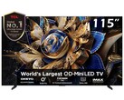 The TCL X955 MAX TV features a 115-inch QD Mini LED panel with a 144 Hz variable refresh rate (Image source: TCL)