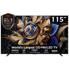 The TCL X955 MAX TV features a 115-inch QD Mini LED panel with a 144 Hz variable refresh rate (Image source: TCL)
