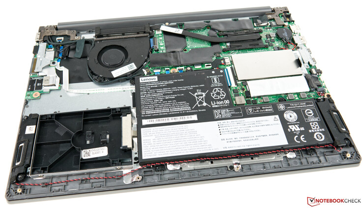 A look at the Lenovo ThinkBook 15 with its bottom cover removed