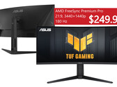 The Asus TUF Gaming VG34VQL3A balances gaming, productivity, and creative work with a 21:9 aspect ratio, 400 nit brightness, and 180 Hz refresh rate. (Image source: Asus - edited)