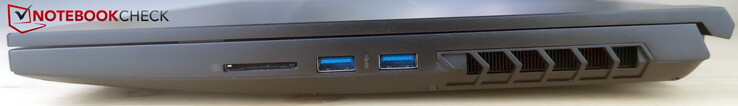 Right: 2x USB-A 3.2 Gen1, SD card reader