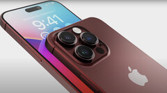 概念渲染圖顯示帶有固態音量按鈕的 iPhone 15 Pro。 