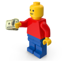 LEGO is investing US$1 billion into Epic Games to build a children's metaverse (Image via PixelSquid.com w/ edits)