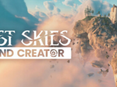 Promotional banner for Lost Skies: Island Creator, showing floating sky islands and ancient ruins suspended above the clouds (Image source: Bossa Studios via Steam)