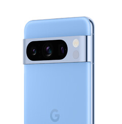 The Pixel 8 Pro in its Sky colourway. (Image source: Google via @Za_Raczke)