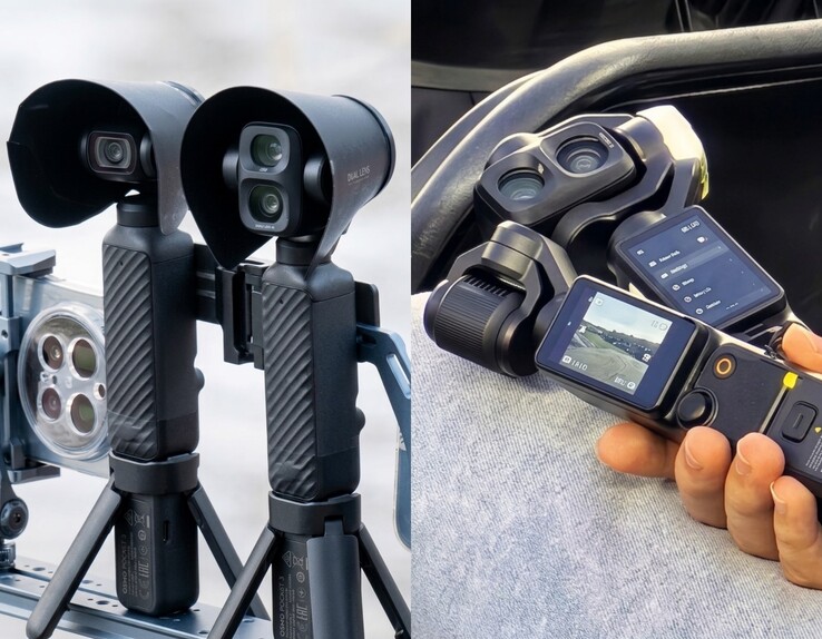 Our most recent look at the DJI Osmo Pocket 4 Pro (right). AI-enhanced. 