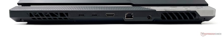 Rear: Thunderbolt 4, USB 3.2 Gen2 Type-C, HDMI 2.1-out, 2.5G Ethernet, DC-in