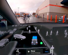 AI DRIVR on YouTube demonstrates his Tesla running on FSD v12 navigating a Costo parking lot with remarkable ease. (Image source: AI DRIVR on YouTube)