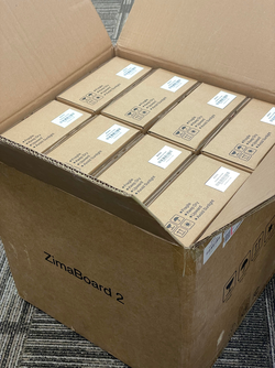 Box full of ZimaBoard 2 packages. (Image source: IceWhale)