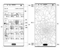 All the sensors, the camera and the upper speaker are integrated in the display. (Source: Samsung)