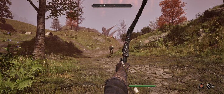 We keep this bandit at bay with the bow. (Image source: The Elder Scrolls IV: Oblivion Remastered)