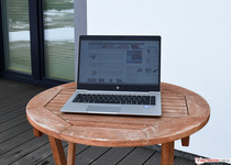 The HP EliteBook 840 G5 under overcast sky