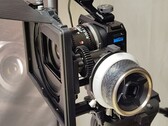 The GoPro Mission 1 Pro ILS camera with a Laowa 17mm T1.9 MFT Cine lens, mounted in a Small Rig cage with follow focus and matte box.