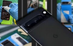 More live shots of the Google Pixel 8 Pro have been leaked seemingly from the production line. (Image source: Pretend Studio - edited)