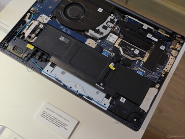 The inside of a Dell Pro 5 with LPCAMM2 memory.