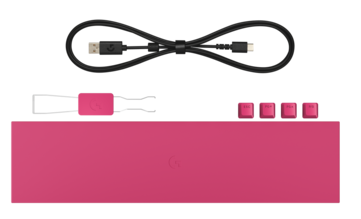 In box contents consists of palm rest, key puller, detachable 1.8m USB-A to USB-C cable, separate key caps and keyboard itself