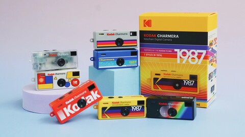 The blind box packaging adds an element of surprise to unboxing this camera (Image source: Kodak)