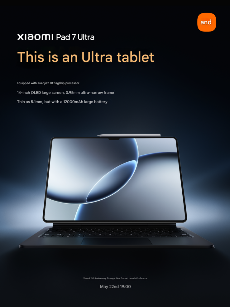 Xiaomi shared some core details about the Pad 7 Ultra (Image source: Xiaomi - machine translated)