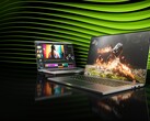 Promotional image of laptops featuring RTX 50 series GPUs. (Image source: Nvidia)