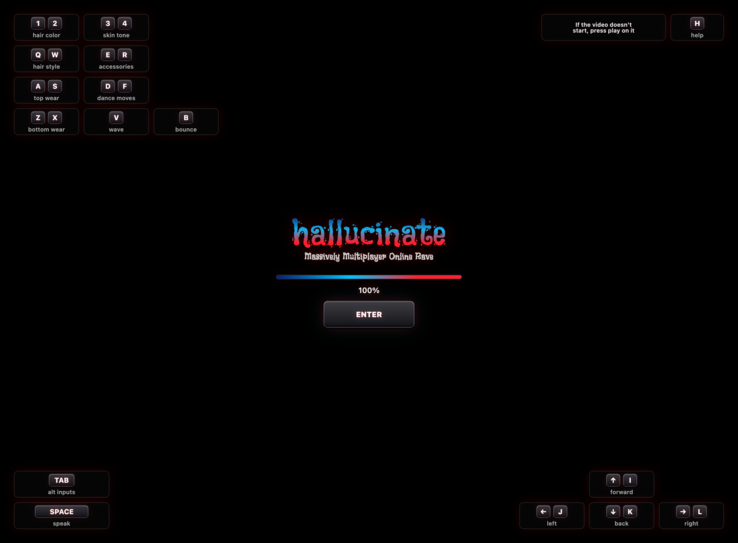 You will be greeted with this screen when you first visit the website.