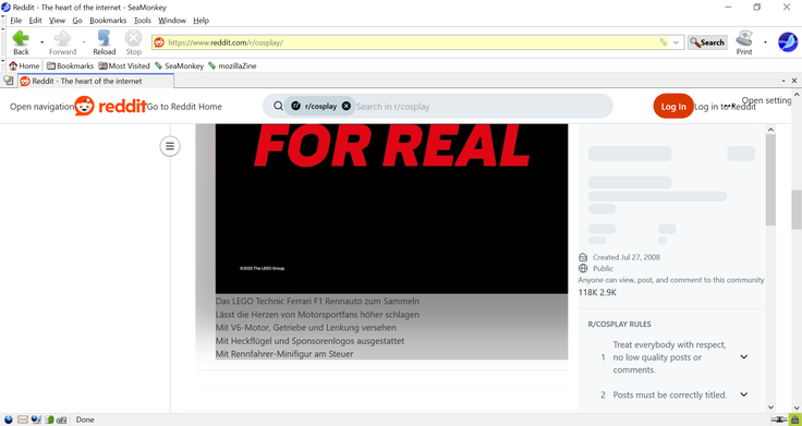 Version 2.53.22: Reddit buttons and posts with multiple images look terrible (Image source: Screenshot - Notebookcheck)