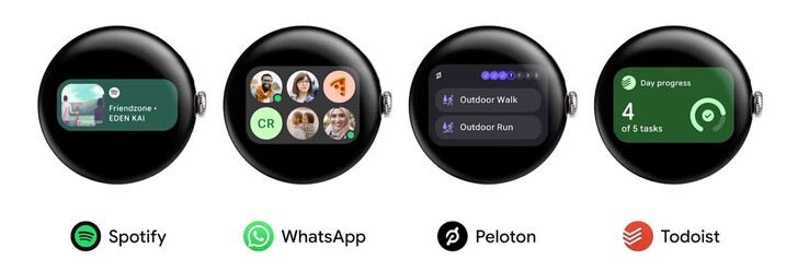 Google Wear OS 7 introduces widgets that are very similar to Android widgets.