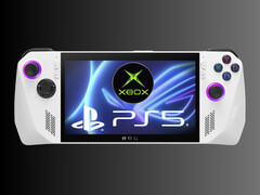 Xbox handheld console with PS5 logo (Image source:, Asus, Microsoft Xbox Gaming, Sony PlayStation)