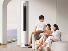 The Xiaomi Soft Wind Vertical Air Conditioner 3hp can be controlled with Xiao AI voice commands. (Image source: Xiaomi)