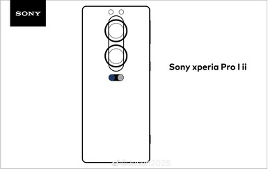 Alleged Xperia PRO-I II line drawing. (Image source: Weibo)