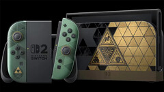 The limited edition The Legend of Zelda: Ocarina of Time Switch 2 console pictured
