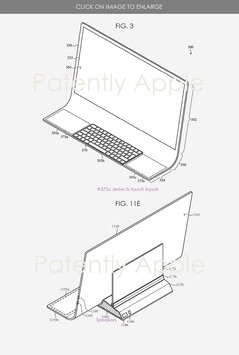 The base of the device could house all the hardware. (Image Source: Patently Apple)