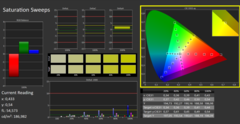 CalMAN - Color saturation (calibrated)