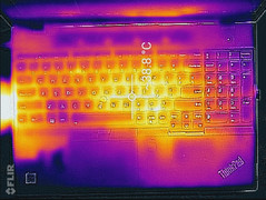 Thermal profile, top (max load)