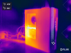 Heat development during the stress test (Asus ExpertCenter D9 SFF D900SC)