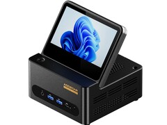 The G-Flip mini PC is equipped with a foldable display (Image source: Aoostar)