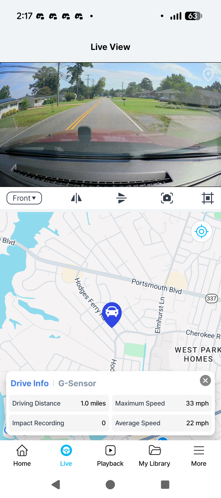 Live map tracking
