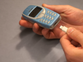 The 3310 with a USB-C port. (Image source: Salveo via YouTube)