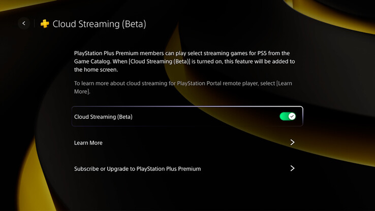 Cloud Streaming (Beta) is currently an expensive option for the PlayStation Portal. (Image source: Sony)