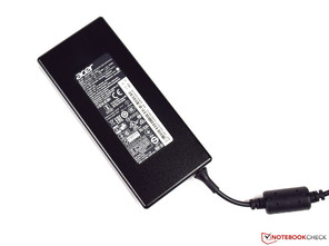 The power supply produces a maximum of 135 W.