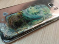 The burnt husk of the S7 Edge. (Source: /u/rokhana)