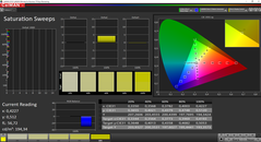 CalMAN - Color saturation (calibrated)