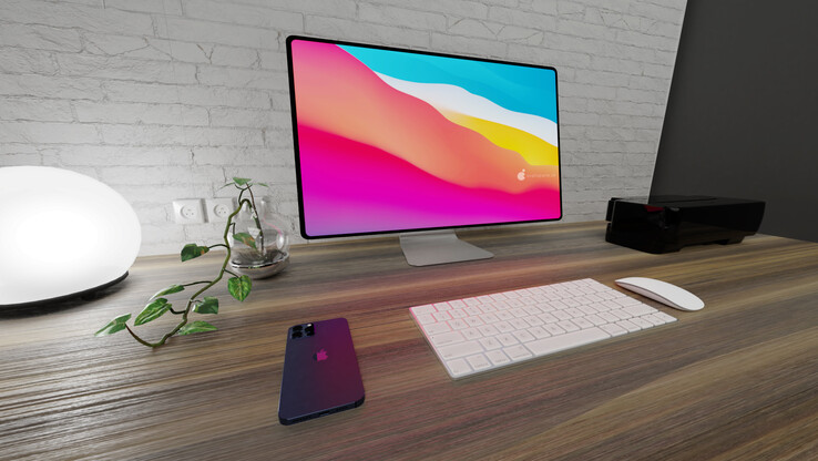 The 32-in iMac render maintains a sleek profile (Image source: Svetapple)