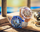 Two Tendence One Piece limited-edition watches, Log Pose and East Blue, displayed above a nautical map with the Batch N°2 collaboration branding.