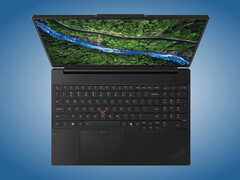 The ThinkPad P16s i Gen 5 viewed from above.