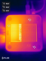 Asus ExpertCenter PN54 stress test (bottom side)